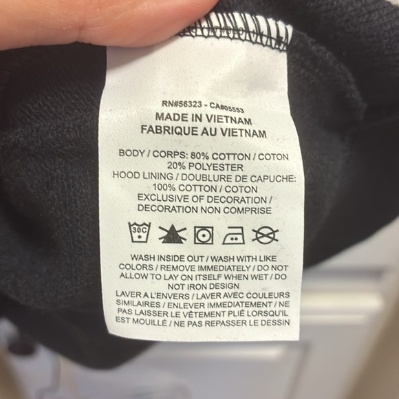 Nike Black hooded sweatshirt with white logo NWT - Picture 9 of 12